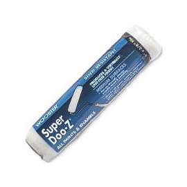 WOOSTER R205-4 Paint Roller Cover, 3/8 in Thick Nap, Fabric Cover, White