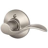 Schlage Accent F170 ACC 619 RH Dummy Lever, Zinc, Satin Nickel