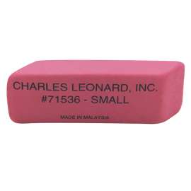 Natural Rubber Wedge Pink Erasers, Small, 36/Box
