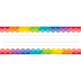 Rainbow Scallops Name Plates, 36/Pack
