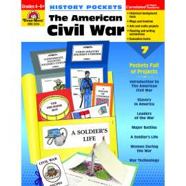 History Pockets: The American Civil War Book, Grades 4-6+