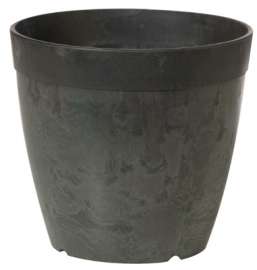 8" BLK Dol RND Planter