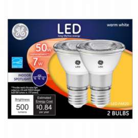 GE 2PK 7W WW R20 Bulb
