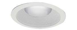 6" WHT MTL Baffle