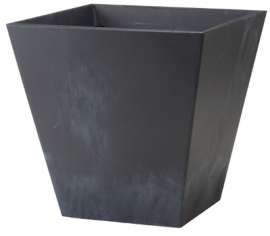 8" BLK SQ Ella Planter