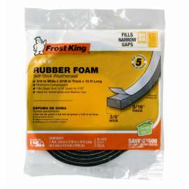 3/8x3/16 WHT Foam Tape