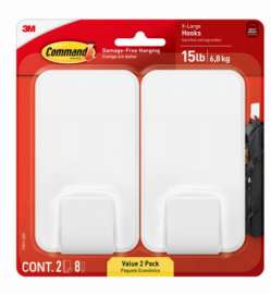 2PK XL 15LB WHT Hook
