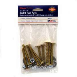 MP 10PK BRS Toilet Bolt