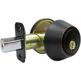 TG BRZ SGL Cyl Deadbolt