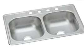 33x22 SS DBL Kitch Sink