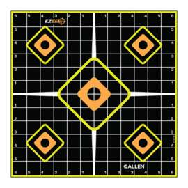 5PK 12" BLK Grid Target