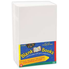 Blank Paperback Books, 5.5" x 8.5", White, 10/Pack