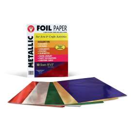 Metallic Foil Paper, 10" x 13", 10 shts