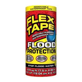 FLEX SEAL Family of Products FLOOD Protection 7.5 in. W X 20 ft. L Yellow Waterproof Repair Tape