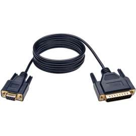 Tripp Lite Null Modem Serial DB9 Serial Cable (DB9 to DB25 F/M) 6 ft. (1.83 m), DB-9 Female, DB-25 Male, 6ft
