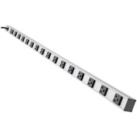 Tripp Lite Power Strip 16-Outlet Vertical 5-15R 15ft Cord Metal 120V 0URM, NEMA 5-15P, 16 NEMA 5-15R, 15ft