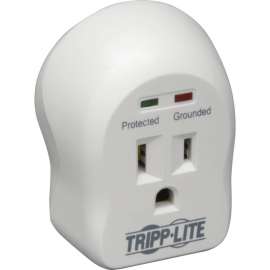 Tripp Lite Surge Protector Wallmount Direct Plug In 120V 1 Outlet 600 Joule, Receptacles: 1 x NEMA 5-15R, 600J
