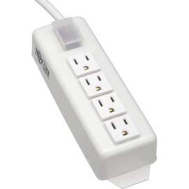Tripp Lite Power Strip 120V 5-15R 4 Outlet Metal 6' Cord 5-15P, NEMA 5-15P, 4 NEMA 5-15R, 6ft