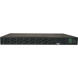 Tripp Lite PDU Metered ATS 120V 15A 5-15R 8 Outlet 2 5-15P Horizontal 1URM - 8 x NEMA 5-15R - 1.8kVA - 1U Rack-mountable