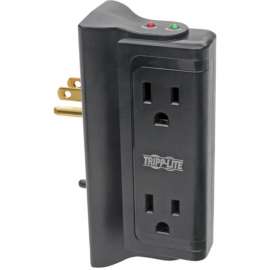 Tripp Lite Surge Protector Wallmount Direct Plug In 120V 4 Outlet 720 Joules, 4 x NEMA 5-15R, 720 J, 120 V AC Input, 120 V AC Output