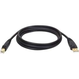 Tripp Lite 10ft USB 2.0 Hi-Speed A/B Device Cable Shielded M/M, Type A Male USB, Type B Male USB, 10ft