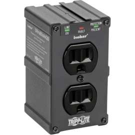 Tripp Lite Isobar Surge Protector Wall Mount Direct Plug In 2 Out 1410 Joul, Receptacles: 2 x NEMA 5-15R, 1410J