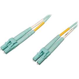 Tripp Lite 1M 10Gb/100Gb Duplex Multimode 50/125 OM4 Fiber Cable LC/LC Aqua, LSZH Fiber Patch Cable (LC/LC), Aqua, 1M (3-ft.)