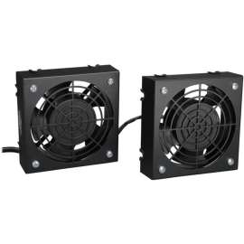 Tripp Lite SmartRack Wall-Mount Roof Fan Kit 2-120V high-performance fans; 210 CFM; 5-15P plug, 1570.9 gal/min Maximum Airflow, NEMA 5-15P, 2 pc(s), Cabinet