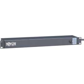 Tripp Lite Power Strip 6-Outlet Rear Face Rackmount Metal 120V 5-15R 1URM, NEMA 5-15P, 6 NEMA 5-15R, 15ft