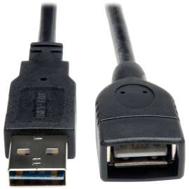 Tripp Lite 10ft USB 2.0 Hi-Speed Ext Universal Reversible Cable M/F 10', (Reversible A to A M/F), 10-ft."