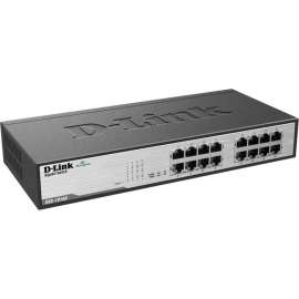 D-Link DGS-1016D 16-Port Gigabit Unmanaged Metal Desktop or Rackmount Switch, 16-Port Gigabit Unmanaged Metal Desktop or Rackmount Switch