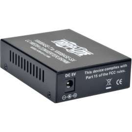 Tripp Lite LC Multimode Fiber Media Converter Gigabit RJ45 10/100/1000 550M 850nm, 1 x Network (RJ-45), 10/100/1000Base-T, 1000Base-SX, Desktop