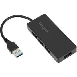 Targus 4-port USB Hub, USB Type A, External, 4 USB Port(s), 4 USB 3.0 Port(s)