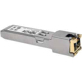 Tripp Lite Cisco GLC-T Compatible SFP Mini Transceiver 1000Base-TX Copper, For Data Networking, Optical Network 1 RJ-45 10/100/1000Base-TX Network LAN, Twisted Pair, Category 5e, Category 6Gigabit Ethernet, 10/100/1000Base-T