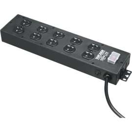 Tripp Lite Waber Power Strip 10-Outlet Industrial 5-15R 15ft Cord 5-15P, NEMA 5-15P, 10 NEMA 5-15R, 15ft
