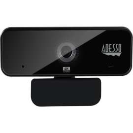 Adesso CyberTrack H6 4K Ultra HD Webcam, 8 Megapixel, 30 fps, USB 2.0, Fixed Focus