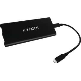 Cremax Icy Dock ICYNano MB861U31-1M2B Drive Enclosure PCI Express NVMe, M.2, USB 3.2 (Gen 2) Type C Host Interface External, Black, 1 x SSD Supported, 1 x Total Bay