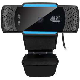Adesso Cybertrack H5, 1080P Auto focus high resolution desktop webcam with H.264 data compression, 1080P Auto-focus High Definition, H.264 Advanced Video Compression, 2.1 Megapixel CMOS sensor