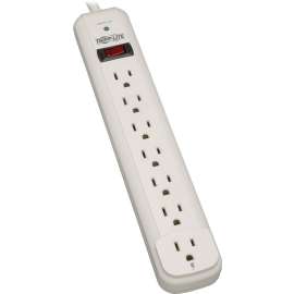 Tripp Lite Surge Protector Power Strip 120V 7 Outlet 12' Cord 1080 Joule, 7 x NEMA 5-15R, 1800 VA, 1080 J, 120 V AC Input