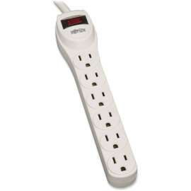 Tripp Lite Protect It! 6-Outlet Home Computer Surge Protector 2 ft. (0.61 m) Cord 180 Joules, 6 x NEMA 5-15R, 1800 VA, 180 J, 120 V AC Input