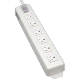 Tripp Lite Power It! Power Strip with 6 Right-Angle Outlets 15 ft. (4.57 m) Cord Transparent Switch Cover, NEMA 5-15P, 6 NEMA 5-15R, 15ft