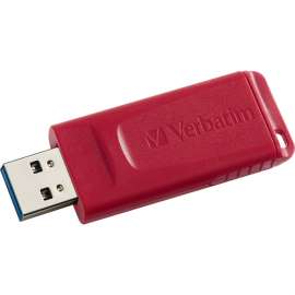 Verbatim 64GB Store 'n' Go USB Flash Drive, Red, 64GB, Red