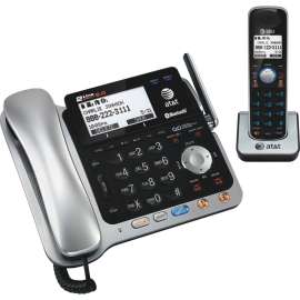 At&T Vtech AT&T TL86109 Cordless Phone with Answering Machine, 2 x Phone Line, Answering Machine, Backlight