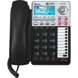 At&T VTech ML17939 Standard Phone, Black, 2 x Phone Line, Speakerphone, Backlight