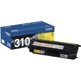 Brother Genuine TN310Y Yellow Toner Cartridge, Laser, 1500 Pages, Yellow, 1 Each