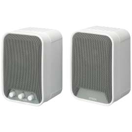 Epson ELPSP02 2.0 Speaker System, 30 W RMS, White, 80 Hz to 20 kHz