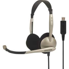 Koss CS100 USB Communication Headsets, Mono, USB, Wired, 32 Ohm