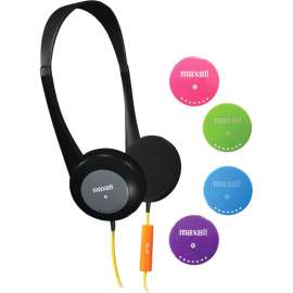 Maxell Action Kids Headphones With Mic, Stereo, Wired, Over-the-head, Binaural