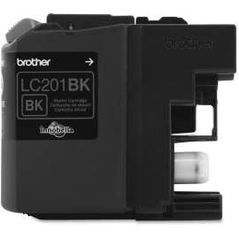 Brother Genuine Innobella LC201BK Black Ink Cartridge, Inkjet, Standard Yield, 260 Pages, Black
