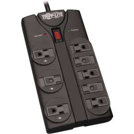 Tripp Lite Protect It! 8-Outlet Surge Protector 8 ft. (2.43 m) Cord 1440 Joules Black Housing, 8 x NEMA 5-15R, 1800 VA, 1440 J, 120 V AC Input